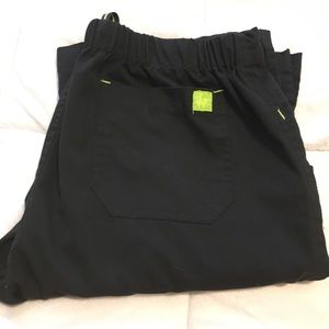 Black scrub pants